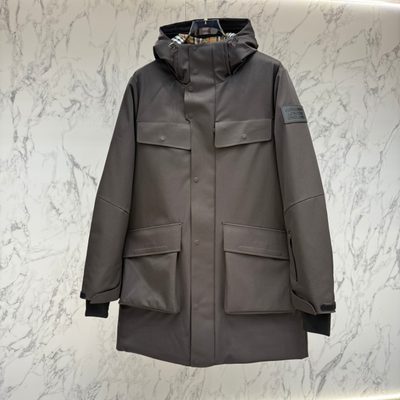 Burberry patch-pocket parka coats — 8