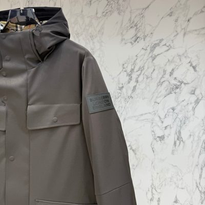 Burberry patch-pocket parka coats — 6