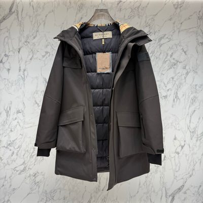 Burberry patch-pocket parka coats — 5