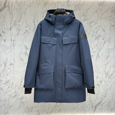 Burberry patch-pocket parka coats