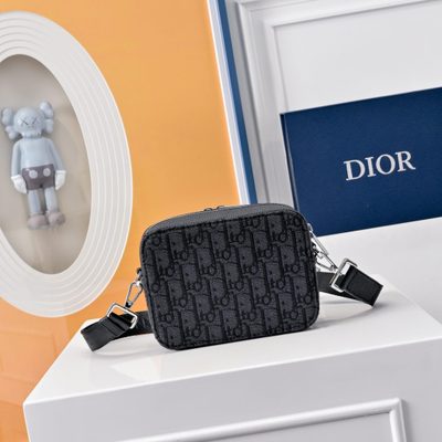 Dior Zipped Pouch with Strap — 7