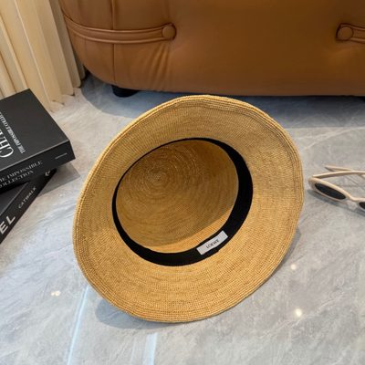 Loewe Anagram Raffia Bucket Hat — 4