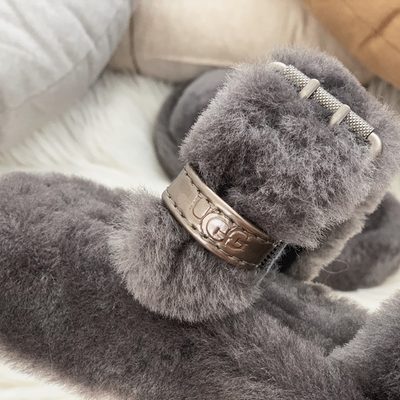 UGG Women's Oh Yeah is a fluffy sheepskin sandal — 4