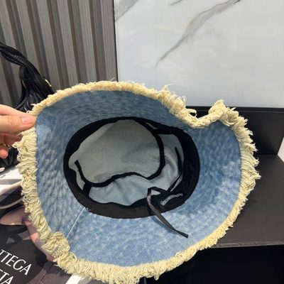 Chrome Hearts light-wash denim bucket hat — 4