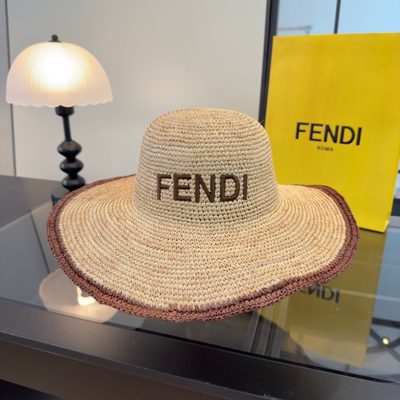 Fendi raffia straw hat — 3