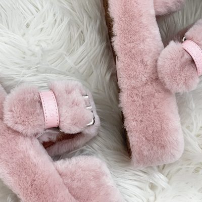 UGG Women's Oh Yeah is a fluffy sheepskin sandal — 4