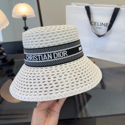 Dior D-Bobby straw bucket hat — 6