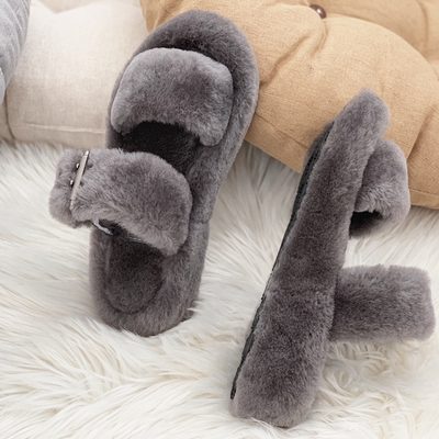 UGG Women's Oh Yeah is a fluffy sheepskin sandal — 3