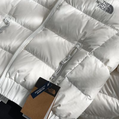 The North Face white cropped puffer jacket — 9