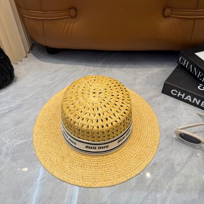 Dior D-Bobby Large Brim Straw Hat — 3