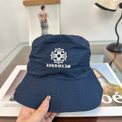 Chrome Hearts dark grey bucket hat — 6