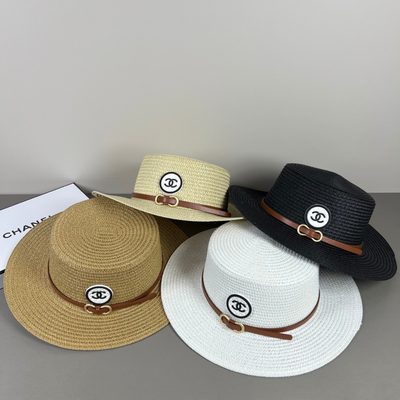 Chanel woven straw sun hat — 9