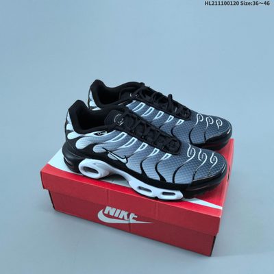 Nike Air Max Plus TN Smokes in black and white — 9