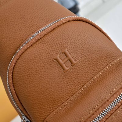 Hermes leather sling bag — 5