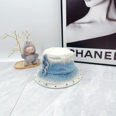 Chrome Hearts light-wash denim bucket hat — 5