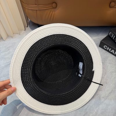 Chanel woven straw hat — 4