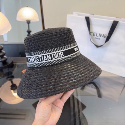 Dior D-Bobby straw bucket hat — 8