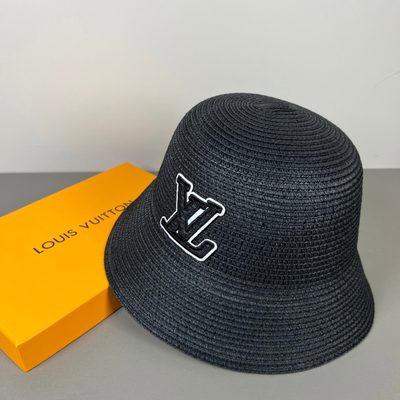 Louis Vuitton crochet-stitched brown bucket hat — 8