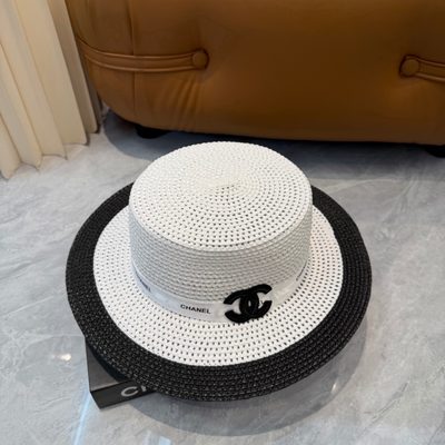 Chanel woven straw hat — 8