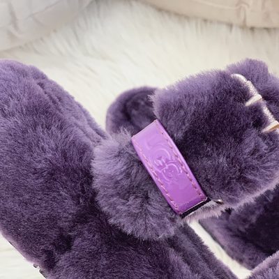 UGG Women's Oh Yeah is a fluffy sheepskin sandal — 4