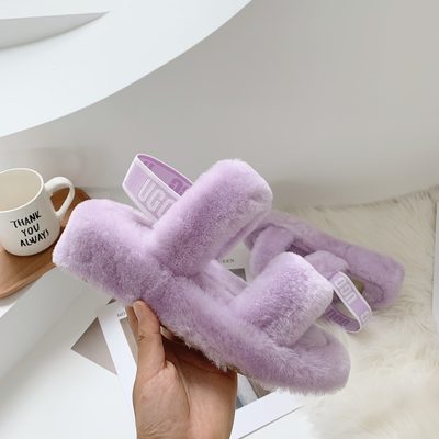 UGG Oh Yeah Lilac Bloom Slide Sandals — 5