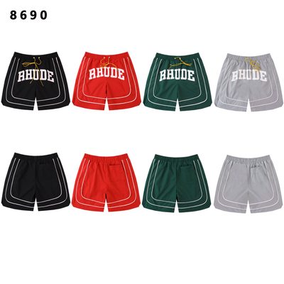 RHUDE Collegiate nylon logo shorts