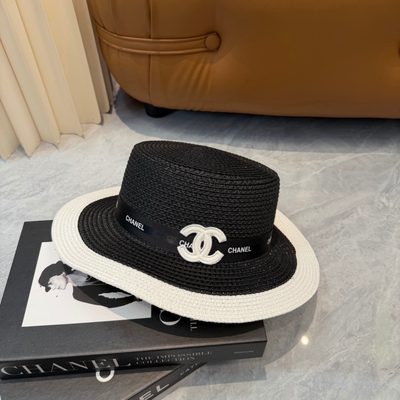 Chanel woven straw hat — 6