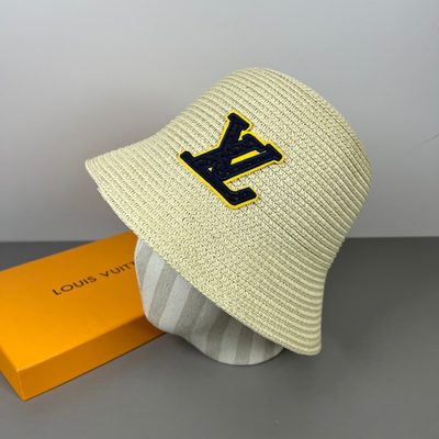 Louis Vuitton crochet-stitched brown bucket hat — 8