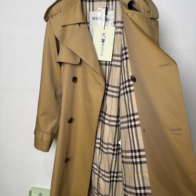 Burberry Long Gabardine Fitzrovia Trench Coat — 10