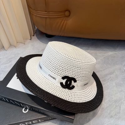 Chanel woven straw hat — 6