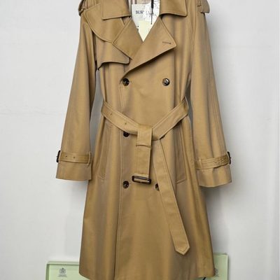 Burberry Long Gabardine Fitzrovia Trench Coat