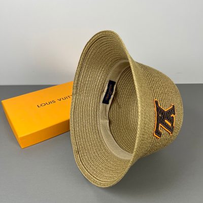 Louis Vuitton crochet-stitched brown bucket hat — 5