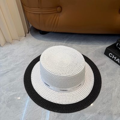 Chanel woven straw hat — 3