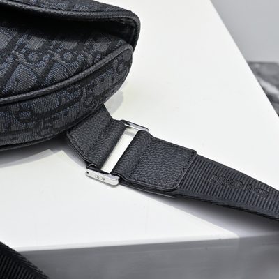 Dior Oblique Jacquard Saddle Bag — 5