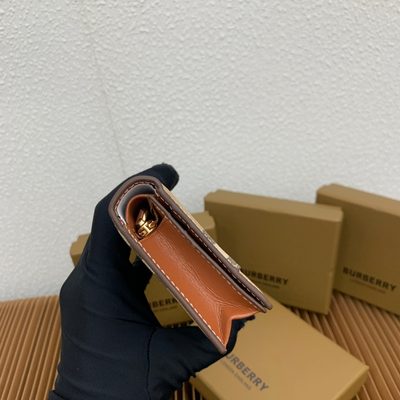 Burberry Small Check Folding Wallet — 6