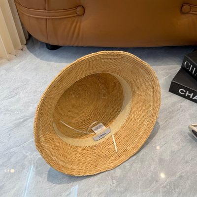 Loewe Anagram Raffia Bucket Hat — 5