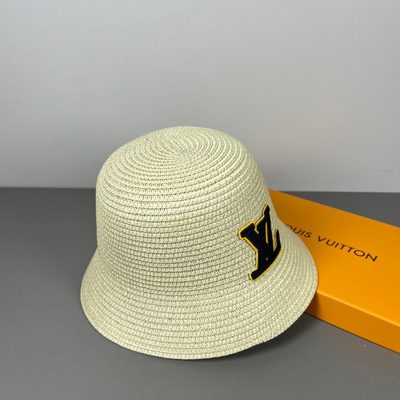 Louis Vuitton crochet-stitched brown bucket hat — 7