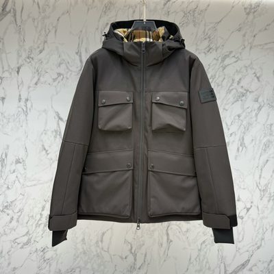 Burberry technical hooded field or puffer jacket
