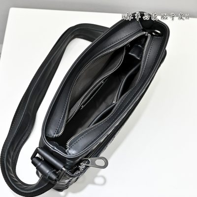 Bottega Veneta black messenger bag — 7