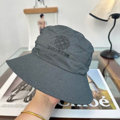 Chrome Hearts dark grey bucket hat — 4