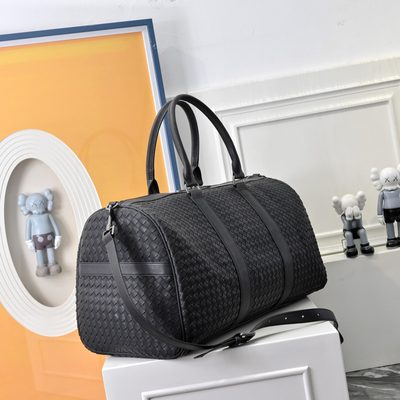 Bottega Veneta Intrecciato leather duffle bag — 3