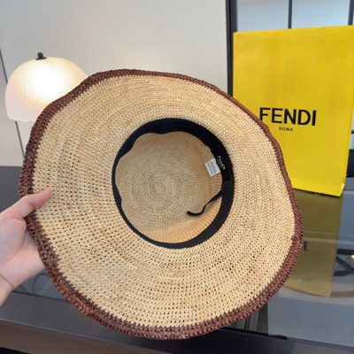 Fendi raffia straw hat — 8