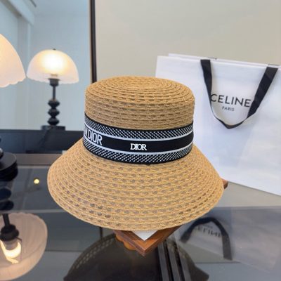 Dior D-Bobby straw bucket hat — 6