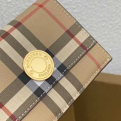 Burberry Small Check Folding Wallet — 5