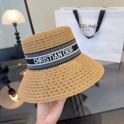 Dior D-Bobby straw bucket hat — 5