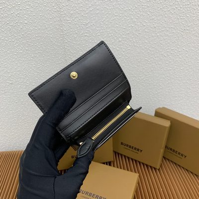 Burberry Small Check Folding Wallet — 7