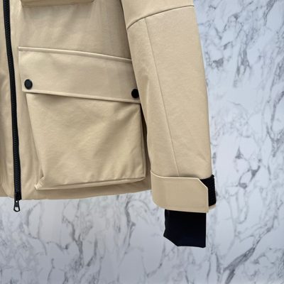 Burberry hooded utility jacket with four front patch pockets — 8