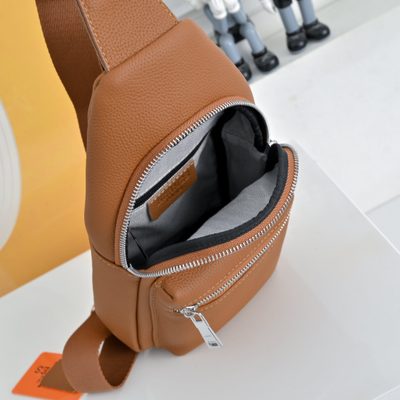 Hermes leather sling bag — 8