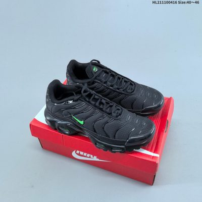 NIKE Air Max Plus TN Black Green Strike — 9