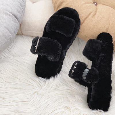 UGG Women's Oh Yeah is a fluffy sheepskin sandal — 3